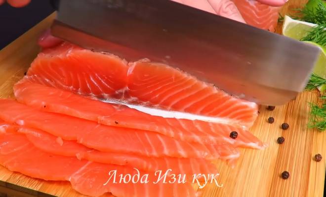Видео Слабосоленая красная рыба сухой посол в домашних условиях рецепт