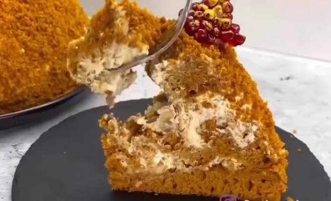 Нежный торт Медовик без раскатки коржей рецепт