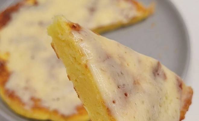 Быстрый ПП хачапури на сковороде с творогом и сыром рецепт