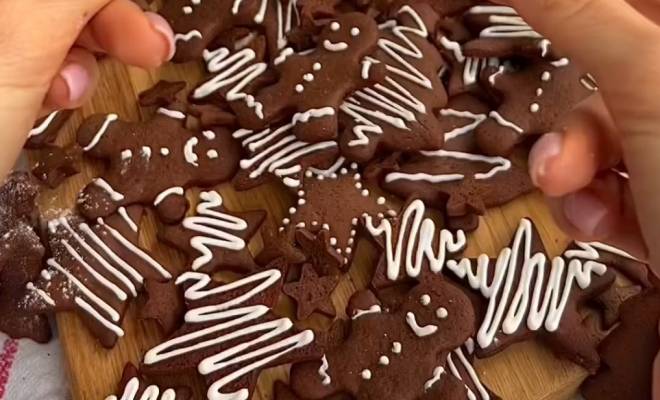 Видео Шоколадно-имбирное печенье рецепт