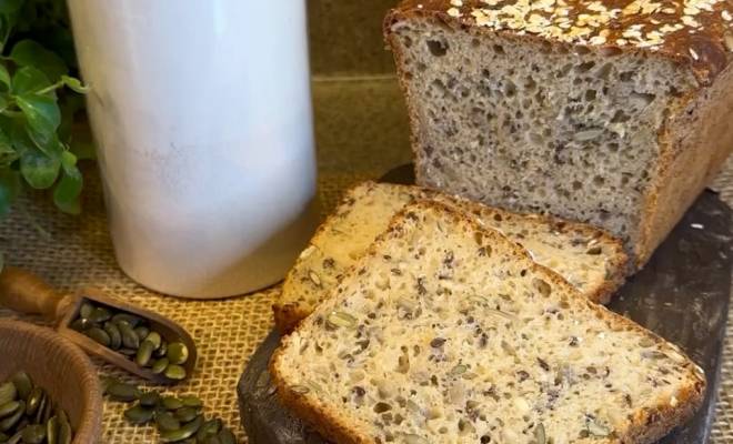 Формовой злаковый хлеб из йогурта рецепт