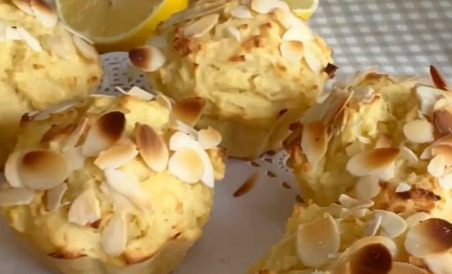 Лимонные кексы с творогом в духовке рецепт