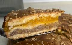 Ботлихский пирог с курагой и грецкими орехами