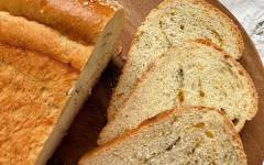 Дрожжевой хлеб на кефире в духовке