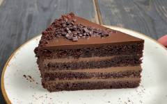 Шоколадный торт с ганашем и глазурью