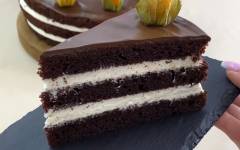 Шоколадный торт на кефире простой