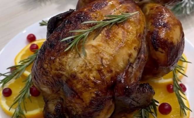 Запеченная курица в духовке целиком с соевым соусом рецепт
