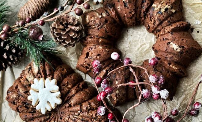 Традиционный английский рождественский кекс с сухофруктами рецепт