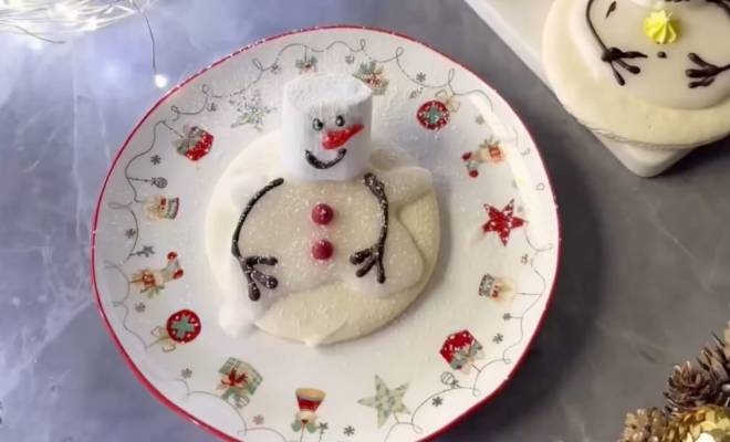 Новогоднее печенье снеговик рецепт