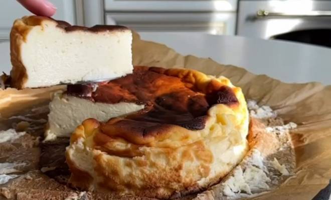 Видео Чизкейк Сан Себастьян из творожного сыра и сливок рецепт