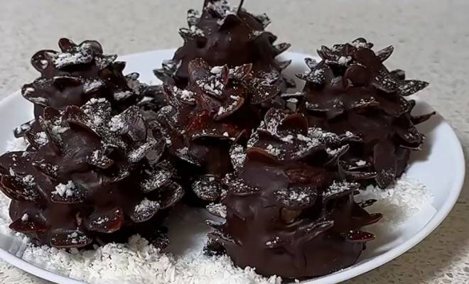 Полезные шоколадные шишки на Новый Год рецепт