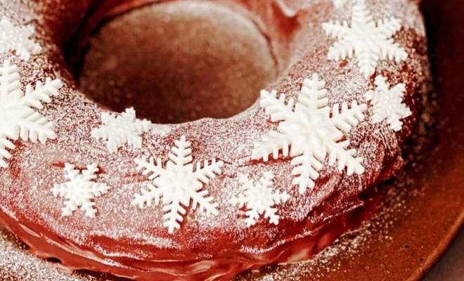 Новогодний кекс творожный с какао рецепт