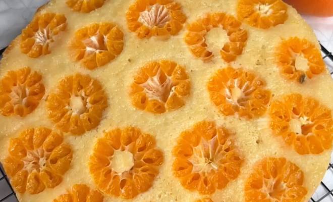 Вкусный пирог с мандаринами в духовке рецепт