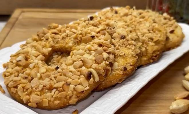 Видео Печенье Песочные кольца с орехами арахисом рецепт