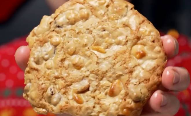 Видео Мягкое печенье с клюквой и белым шоколадом рецепт