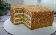 ПП торт Медовик с творожным кремом