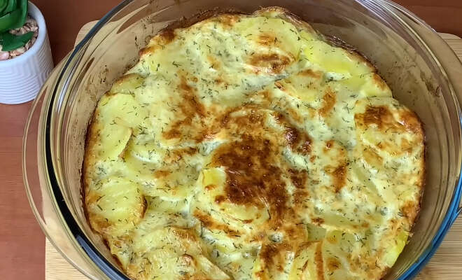 Запеченный картофель с яйцом и сыром в духовке рецепт